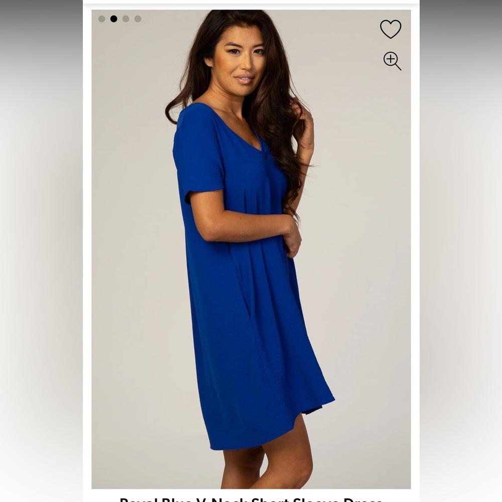 Pinkblush Royal Blush short sleeve dress w/ pockets, Small - Picture 2 of 9